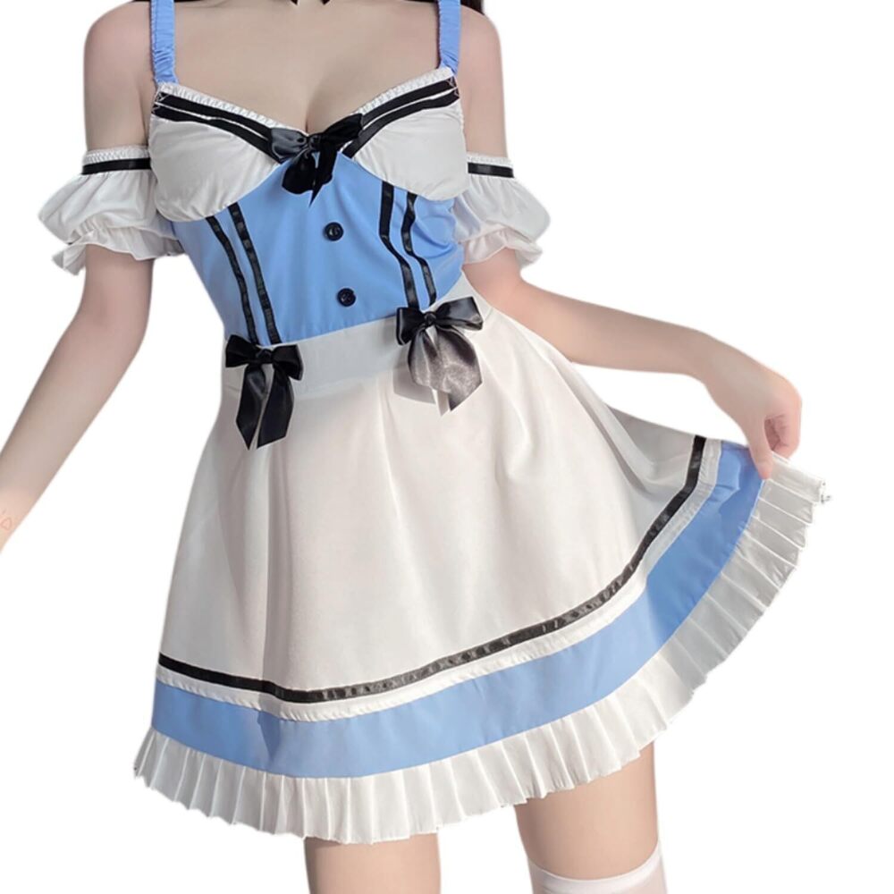 3078 France Anime Lingeriebeautiful Sexy Maid Outfit Dress Cosplay Costume